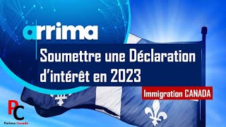 Comment soumettre une Déclaration dIntérêt sur ARRIMA [upl. by Zetta206]