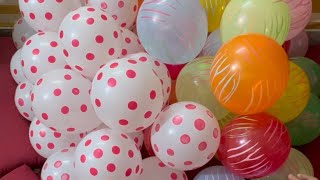 320 white dots and colourful stripes Balloons amp…… [upl. by Aned347]