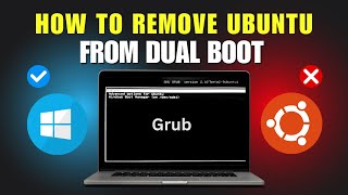 Remove Ubuntu Linux from Dual Boot with Windows [upl. by Egwin420]