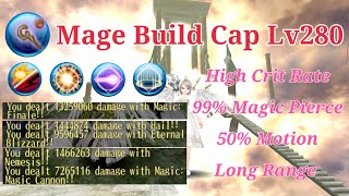 Toram Staff Mage Cap Lv280 Build amp Combos  Burst Spam  Toram Online [upl. by Leinahtam]