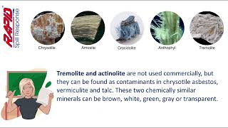 Asbestos  Types of Asbestos 7 [upl. by Rosse]