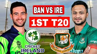 Bangladesh vs Ireland Live 1st T20 Match  BAN Vs IRE Live ScoreCommentary [upl. by Kask289]