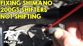 How To Fix Shimano 200GS Trigger Shifters Super Easy [upl. by Atiras]