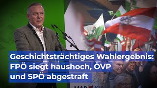 Landtagswahl Steiermark FPÖ siegt haushoch ÖVP und SPÖ abgestraft [upl. by Aihsiym]