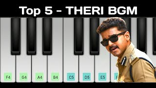 Theri All Bgm Piano  Theri Bgm  Vijay  GV Prakash  Atlee [upl. by Atinaj]