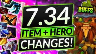 NEW PATCH 734 EVERY ITEM and HERO CHANGE So many buffs  Dota 2 Update Guide Part 1 [upl. by Bentley]