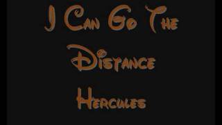 I Can Go The Distance  Hercules Lyrics [upl. by Mad]