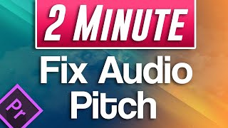 Premiere Pro  How to Speed Up Audio without Changing Pitch [upl. by Icyac]