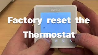 Heatmiser  Factory reset the NeoAir V1 V2 V3 thermostat [upl. by Nivrehs859]