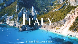 Italy 4K  Scenic Relaxation Film With Calming Music [upl. by Abdul]