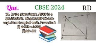 in the given figure ABCD is a quadrilateraldiagonal BD Bisects angle D bothprove that [upl. by Wilton31]