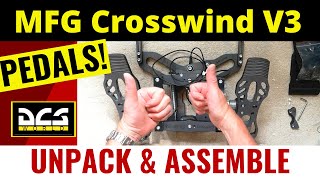 MFG Crosswind V3 Pedals  Unpacking amp Assemble DCS Best Pedals for Flight Sim Part 1 [upl. by Illa]