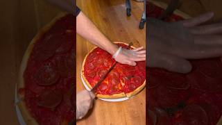 Real CHICAGO STUFFED PIZZA Amore in Las Vegas [upl. by Nissie645]