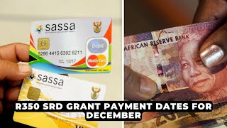 SASSA R350 SRD grant payments for December start on Monday  NEWS IN A MINUTE [upl. by Erehc]