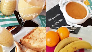 Recettes faciles 👌 soupe de légumesjus de banane orange et crêpes au Nutella [upl. by Edieh]