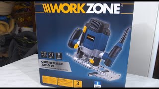 Unboxing Workzone router M1RKZ88 [upl. by Lilith992]