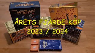 Fyrverkeri Årets FJÄRDE köp 2023 2024  Översyn amp per produktSecond purchase 2324 fireworks pyro [upl. by Irrep]