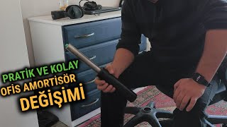 Oyuncu Koltuğu ve Ofis Sandalyesi AMORTİSÖR Değişimi  Kolay ve Pratik Yöntem [upl. by Suiratnauq]