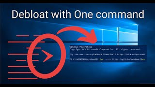 How to Debloat Windows 10 in ONE COMMAND [upl. by Aljan389]