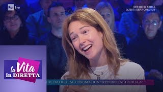 Cristiana Capotondi quotDa piccola mi chiamavano Attilaquot  La vita in diretta 10012019 [upl. by Aninaj]