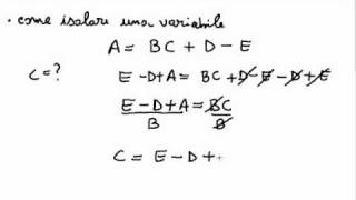 Manipolare le formule matematiche isolare una variabile [upl. by Giselbert]