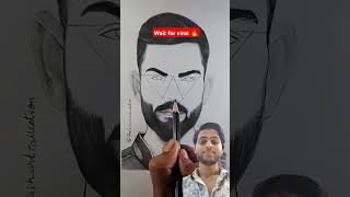 Virat kohli 🔥 drawing art artist shorts youtube subscribers viral viratkohli [upl. by Gemoets619]