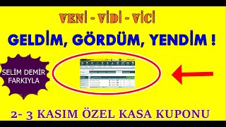 GELDİM GÖRDÜM YENDİM   23 KASIM CUMARTESİ VE PAZAR İDDAA TAHMİNLERİ KASA KUPONU [upl. by Akaenahs]