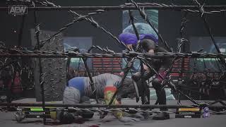 AEW Fight Forever Monique Mainville Vs TheGameassasin9 Barbed Wire Death Match 111124 [upl. by Kcirrag756]