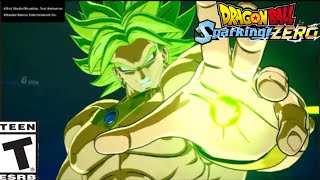 Dragon Ball Sparking Zero  All Broly Z specials and ultimate attackscharacter showcase💥🐉🟢 [upl. by Lucille447]