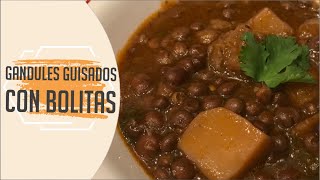 Gandules Guisados con Bolitas de Guineo [upl. by Etteroma]