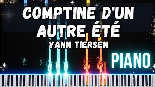 Comptine dun autre été laprèsmidi  Yann Tiersen  Piano Tutorial amp Sheet Music [upl. by Rednasyl]