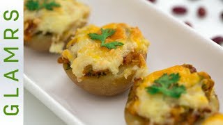 चीज़ी तंदूरी बुलेट पटेटोज़  Cheesy Tandoori Bullet Potatoes  Tasty Snacks Recipe  Glamrs Food [upl. by Niarb]