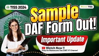 TISS 2024 Sample DAF Form Out Question Asked In DAF  How To Fill DAF Form Latest Update [upl. by Sloane743]