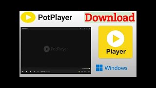 how to download and install potplayer for windows 71011  it touch [upl. by Arod]