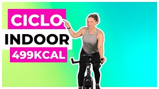 🔥Clase de ciclo Indoor para Adelgazar y Fortalecer ¡Quema hasta 499Calorías en 45 Minutos [upl. by Ahsiakal797]