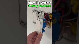 4Way Switch Wiring Explained shorts youtubeshorts diy electrical [upl. by Skees]