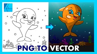 CONVERT PNG TO VECTOR  AFFINITY DESIGNER FOR IPAD TUTORIAL [upl. by Dyun]