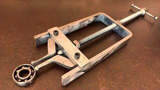 MAKE A BLIND HOLE BEARING PULLER  BEARING PULLER DIY [upl. by Aivlys]