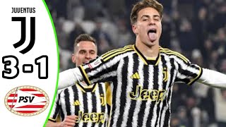 Juventus vs PSV Eindhoven 31 Highlights  UEFA Champions League 2024 eFootball [upl. by Euqinom3]