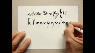 18  CALLIGRAPHIE LATINE  quotCursive gothiquequot minuscule [upl. by Merp]