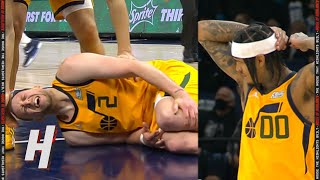 Joe Ingles SCARY LEG INJURY 😮 👀 [upl. by Mllly]