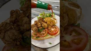 Nothing better than a shrimp and oyster po’boy ☺️😋yummy delicious recipe neworleans [upl. by Tinya]