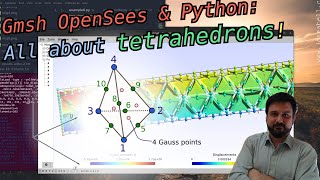 Gmsh OpenSees amp Python All about tetrahedrons [upl. by Brie]