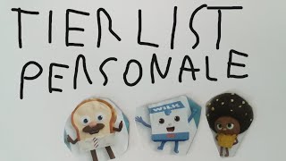 TIER LIST PERSONALE DEI PERSONAGGI DE IL BARBIERE PASTICCIERE [upl. by Jareen]