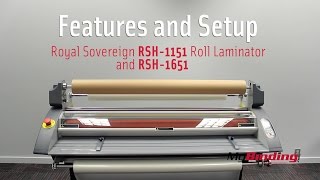 Royal Sovereign RSH 1151 and RSH 1651 Wide Format Roll Laminator [upl. by Shirk]