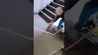 Compaction process of cement mortar for cement stairs [upl. by Darell191]