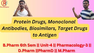 Protein Drugs  Monoclonal Antibodies  Biosimilars  Pharmacology3 pharmacology [upl. by Gati]