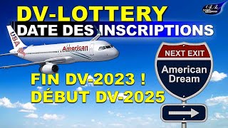 DV LOTTERY 2025  Voici la date des inscriptions à la prochaine loterie américaine [upl. by Nagy]