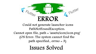 PathNotFoundException Cannot open file path  assetsiconiconpng [upl. by Ahsratal]