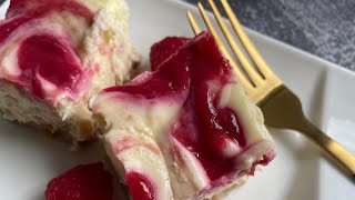 White Chocolate Raspberry Cheesecake Recipe [upl. by Llenahs92]